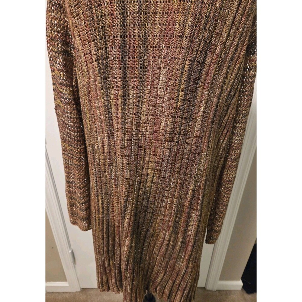 Spicedye Womens Open-Knit V-Neck 1 Button Long Sleeve Cardigan - Size XL - Picture 10 of 14